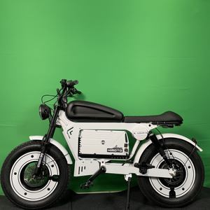 Vélo électrique personnalisable noir Himoto 3000W 60V 45Ah avec batterie au lithium, suspension avant réglable, pneus larges, pour les trajets en ville SK-2 Wh - Product Image 1