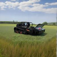 Nouvelle Tondeuse Robot Chenillée Électrique AI pour Usage Domestique, Débroussailleuse Télécommandée, Machine à Couper l'Herbe, Moteur Central Agricole
