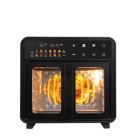 Four à friteuse électrique de grande capacité avec boîtier en acier inoxydable rotatif pour les familles
