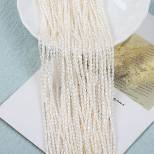 Natural <strong>Pearls</strong> Wholesale 1.5-<strong>2mm</strong> White Small Tiny Rice Shape <strong>Fresh</strong> <strong>Water</strong> <strong>Pearls</strong> for Jewelry Making - Product Image 5