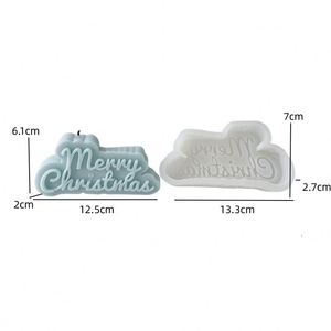 Moldes <span class=keywords><strong>de</strong></span> Silicona para Velas Aromáticas Navideñas, Herramientas para Hornear Pasteles y Jabones Hechos a Mano, Empaquetados en Bolsa OPP - Product Image 1