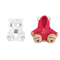 Vente en gros personnalisé 3D peluche mignon aboiements chien jouet PP coton brodé mouvement interactif bouteille tasses pour animaux de compagnie