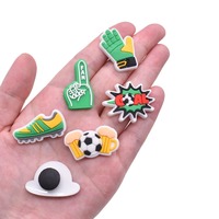 Écusson en PVC souple personnalisé pour le football, badge de fan, OEM, vente en gros