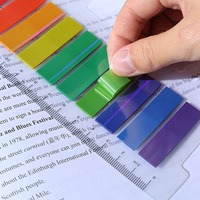 Autocollant rond en PET translucide auto-adhésif N-time pour étudiants, idéal pour la rentrée scolaire, index de notes couleur simple
