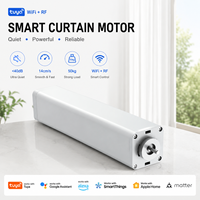 Moteur de rideau électrique intelligent V2 compatible HomeKit, SmartThings, Google Home, contrôle par application et commande vocale, compatible Matter Thread pour la maison