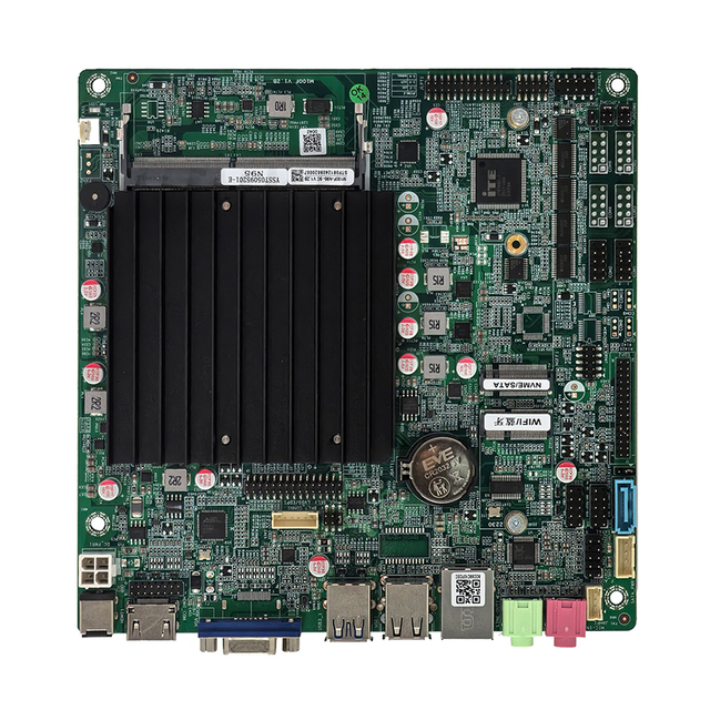 2026 ELSKY Hot Selling N95 Industrial Mainboard with Serial Port M100F 2*COM or 6*COM Fanless Mini-ITX Motherboard DDR4 RAM