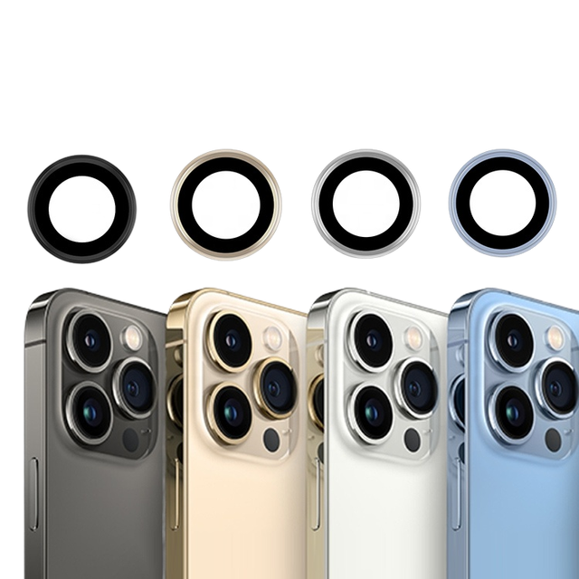 MRYES New Packing 9H Frosted Clear Metal Aluminum Blue Phone Back Camera Lens Protector for iPhone 17 Pro Max