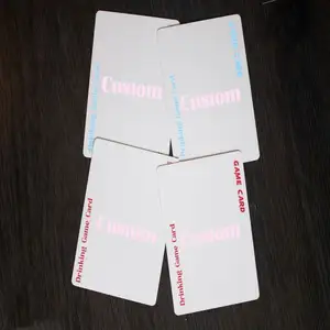 Factory Wholesales Custom Light Blue Drinking Card Games For Friends Party