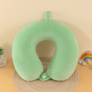 Wholesale Colorful China <b>Memory</b> <b>Foam</b> U-Shape Custom Logo Portable Camping & Travel Pillow for Airplane Washable - Product Image 3