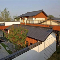 Tuiles de toit en alliage d'aluminium de style japonais résistantes à la chaleur pour hôtel, villa, temple et complexe hôtelier – Tuile de toit métallique de style japonais