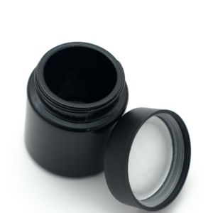 Cannacoast เหยือกแก้วสีดำคุณภาพสูงพร้อมการป้องกันรังสียูวีและฝาเกลียวสำหรับดอกไม้3.5กรัมทนทานมีสไตล์กำหนดสีและขนาดได้ - Product Image 2