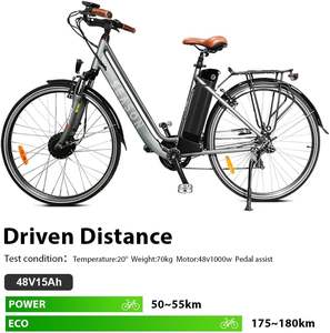 Аккумулятор для электрического велосипеда, 48 В, 15 А/ч, для 250/350 Вт/500 Вт/700 Вт/1000 Вт, водонепроницаемая Серебряная батарея для электровелосипеда, для складных велосипедов - Product Image 6
