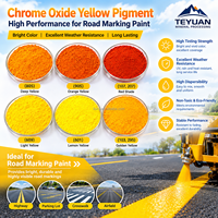 Pigment jaune d'oxyde de chrome à prix avantageux pour peinture routière, marquage routier et revêtement de chaussée