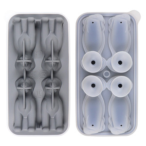 Stampo in Silicone per Cubetti di Ghiaccio Quadrati Grandi, per Bourbon e Ghiaccio a Scioglimento Lento - Product Image 4
