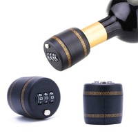 Bouchon de bouteille de vin rouge avec verrouillage par mot de passe, dispositif de bouchon sous vide pour whisky et autres boissons