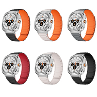 Montre connectée Win-Win Smart Watch, bracelet en silicone unique, résistant à la transpiration, compatible avec Galaxy Watch Ultra 47 mm