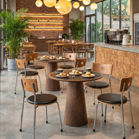 Großhandel Moderne Kommerzielle Café- und Kaffeehausmöbel Tisch- und Stuhlsets Modulare Restaurant-Esstische und -Stühle Guter Preis