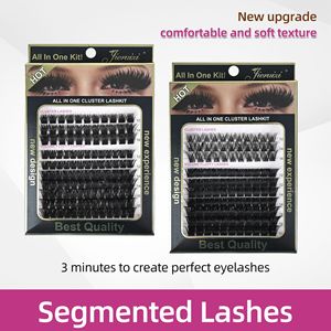 Cils en grappe DIY, faux cils segmentés grande capacité, cils en grappe individuels pour application autonome, maquillage des yeux, vente en gros - Product Image 3