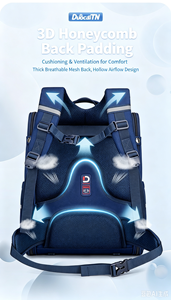 Mochila escolar unisex estilo británico 2026, suave y protectora de la columna vertebral para niños, niñas y adolescentes, para la escuela diaria - Product Image 3