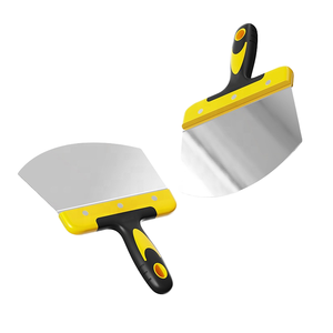 Industrial & DIY Grade Powder Coated Arc Scraper Flexible Carbon Steel Blade Bent Knife Type Plastic Handle for Crack Filling - Product Image 1