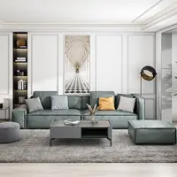 Canapés rembourrés en bois minimalistes, meubles de salon de luxe pour la maison