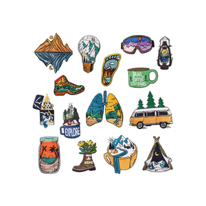 2025 Venta caliente personalizado 3D Logo sombrero tejido parches personalizados parche sin mínimo LOGO parches gancho respaldo - Product Image 4