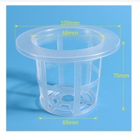 Pot à mailles en plastique PP pour serre Panier de culture de légumes Système hydroponique Pot en filet