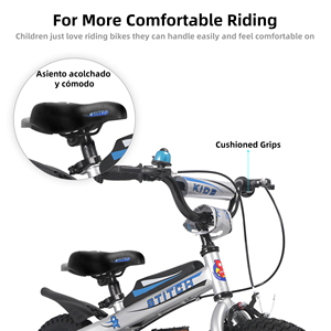 JOYSTAR STITCH Vélo enfant 12/14/<span class=keywords><strong>16</strong></span> <span class=keywords><strong>pouces</strong></span> avec stabilisateurs cloches frein à main pour garçons de plus de 14 ans vélo enfant - Product Image 6