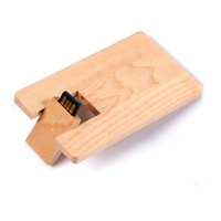 Clé USB personnalisée 64GB 32GB 16GB 8GB 4GB 128MB Carte de crédit en bois Clé USB Disque U Memory Stick Carte de visite en bois Flash Drive