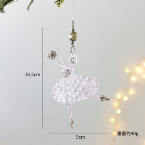 Luxury Crystal Clear Acrylic Christmas Ornaments Shatterproof Transparent <b>Xmas</b> Hanging Pendant Bauble Boutique Holiday Gifts - Product Image 6