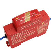 Dispositif d'extinction automatique d'incendie, type rail à clips métalliques, armoire de distribution de gaz aérosol chaud, boîte à compteurs, rouge, provenant de Chine