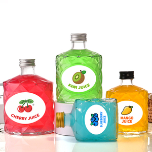 Bouteilles en verre réutilisables écologiques et recyclables avec bouchon à vis pour jus, boissons, spiritueux et <span class=keywords><strong>vodka</strong></span> – Vente en gros – 50ml, 100ml, 200ml, 250ml, 350ml, 500ml - Product Image 2