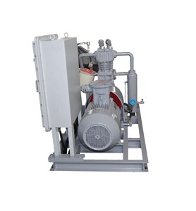 Compresseur d'éthane industriel haute pression robuste de type piston BT4 monté sur châssis, directement connecté et équipé d'un système de refroidissement par eau. - Product Image 2