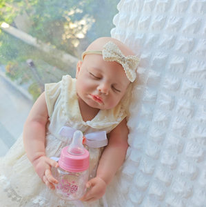 من المصنع مباشرة دمى سيليكون كاملة الجسم 18 بوصة صلبة تولد من جديد ، دمى أطفال مصنوعة يدويًا مقاومة للماء للفتيات - Product Image 2