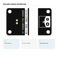 Module émetteur infrarouge 38 kHz, entrée numérique, carte émettrice IR à 3 broches pour projets de robots télécommandés Arduino