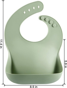 <span class=keywords><strong>Bavaglino</strong></span> <span class=keywords><strong>in</strong></span> <span class=keywords><strong>Silicone</strong></span> impermeabile senza BPA con bavaglini <span class=keywords><strong>in</strong></span> <span class=keywords><strong>Silicone</strong></span> per bambini con raccoglitore di cibo bavaglini impermeabili Unisex morbidi e regolabili - Product Image 2