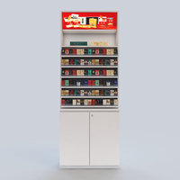 Étagères de supermarché modernes personnalisables avec éclairage LED pour la vente au détail présentoirs à cigarettes amovibles réglables