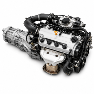 Moteur à essence quatre cylindres 2000cc d'occasion, faible kilométrage, bien testé, transmission complète, référence OE 2E000, garantie 12 mois, Mitsubishi - Product Image 3