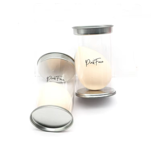 Éponge de maquillage biodégradable en forme de goutte d'eau avec étui de voyage, écologique, sans latex, pour fond de teint, logo personnalisé - Product Image 2