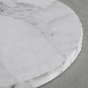 6 8 10 12 14 Inch Wholesale Price High Quality White Marble Corrugated <b>Board</b> <b>Cake</b> Drum <b>Board</b> - Product Image 2