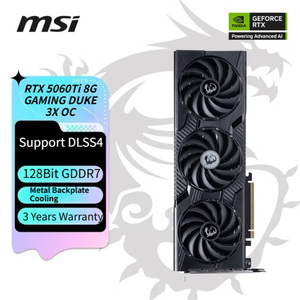 การ์ดจอ GeForce RTX 5060 Ti 8G GAMING 3X OC PLUS ความจุ 8GB GDDR6 128-bit PCIe 5.0 สำหรับคอมพิวเตอร์ตั้งโต๊ะเล่นเกม มีสินค้าในสต็อก หน่วยความจำ GDDR6 - Product Image 1