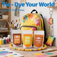 TIMESRUI Poudre de tie-dye réactive haute résistance aux couleurs pour tissu en coton Couleurs écologiques et vibrantes Idéal pour les kits de tie-dye de bricolage