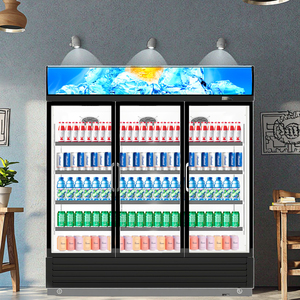 Thương mại thẳng đứng nước giải khát mát Showcase siêu thị điện xách tay máy nén nhiệt sương giá miễn phí năng lượng hiệu quả - Product Image 6