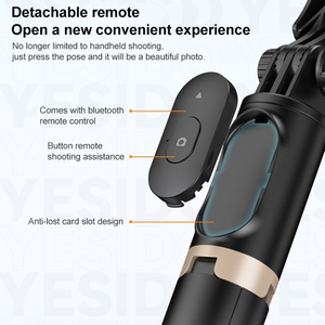 Nuevo Soporte Plegable <span class=keywords><strong>Yesido</strong></span> SF14 para Celular, Trípode, Palo Selfie, Transmisión en Vivo, Soporte para Teléfono para Selfies y Videos - Product Image 5