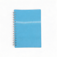 Carnet à spirale personnalisé A5 en polypropylène (PP) avec couverture, 80 feuilles vierges, quadrillées ou lignées, pour étudiants, bureau et école - Vente en gros