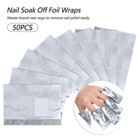 Kit professionnel de dissolvant pour vernis à ongles en gel avec pinces à ongles, lime à ongles, bandes de feuille d'aluminium, repousse-cuticules – Fournitures de manucure