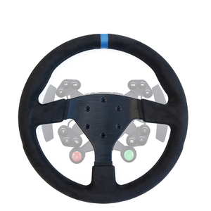 Volante de Carreras Redondo de 330 mm y 6 Agujeros, de Gamuza, con Marcador de Posición Azul, para Simulador de Carreras de <span class=keywords><strong>PC</strong></span>, Venta al Por Mayor - Product Image 3