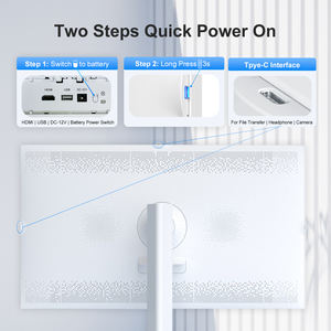 Commercio all'ingrosso su misura di buona qualità 21 pollici Smart <span class=keywords><strong>Tv</strong></span> touch screen ricaricabile portatile <span class=keywords><strong>nero</strong></span> bianco Monitor <span class=keywords><strong>tv</strong></span> con supporto - Product Image 4