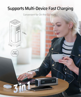 CUKTECH 20 Energy Column 25000mAh Power Bank 210W Max PD3.1 Pengisian Cepat Portabel Layar Digital TFT untuk Laptop Ponsel Aman untuk Perjalanan