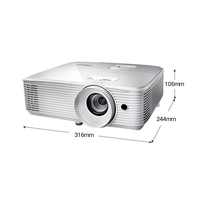 Projecteur Optoma HD15 True 4K DLP 3D avec télécommande vocale à longue portée pour jeux vidéo et home cinéma